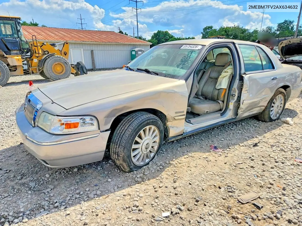 2010 Mercury Grand Marquis Ls VIN: 2MEBM7FV2AX634632 Lot: 55754326