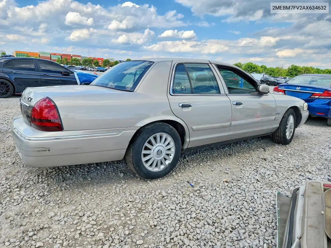2010 Mercury Grand Marquis Ls VIN: 2MEBM7FV2AX634632 Lot: 55754326