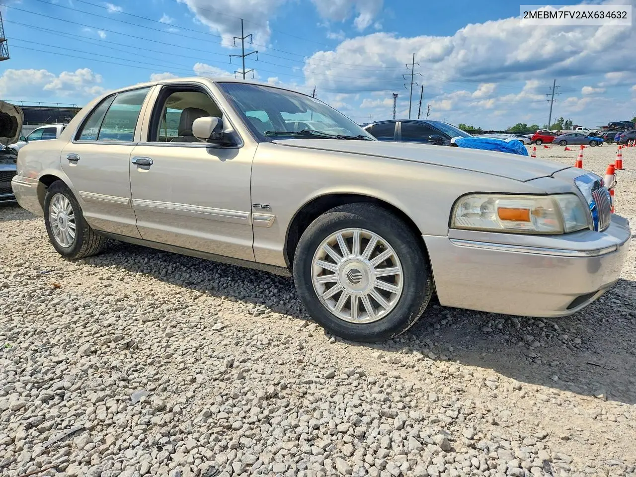 2010 Mercury Grand Marquis Ls VIN: 2MEBM7FV2AX634632 Lot: 55754326