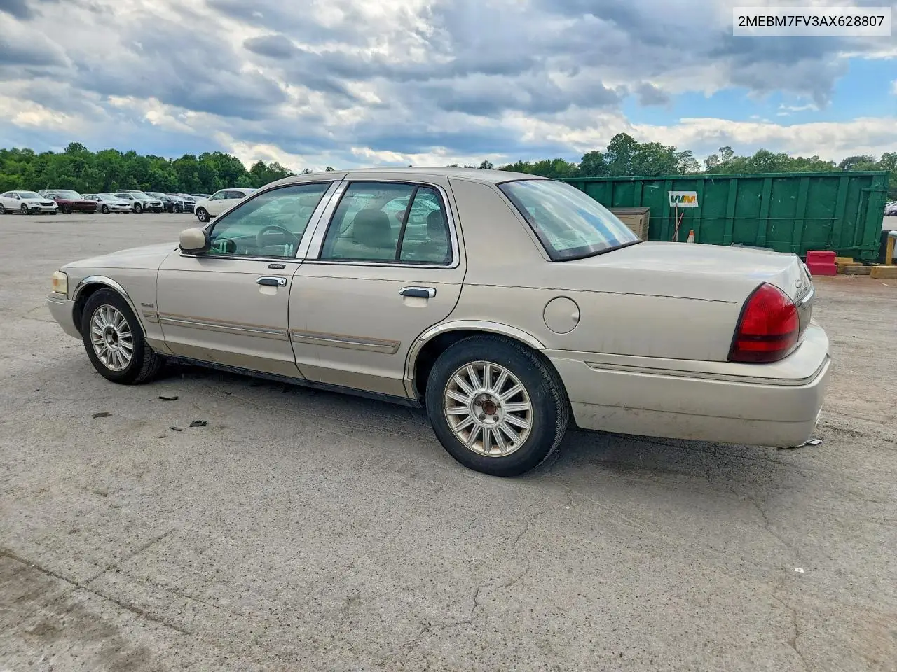 2010 Mercury Grand Marquis Ls VIN: 2MEBM7FV3AX628807 Lot: 57269076