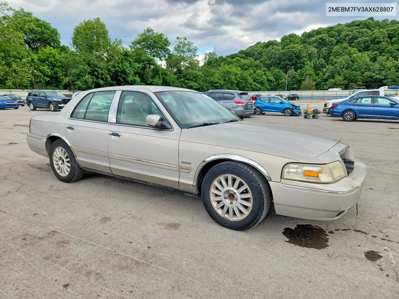 2010 Mercury Grand Marquis Ls VIN: 2MEBM7FV3AX628807 Lot: 57269076