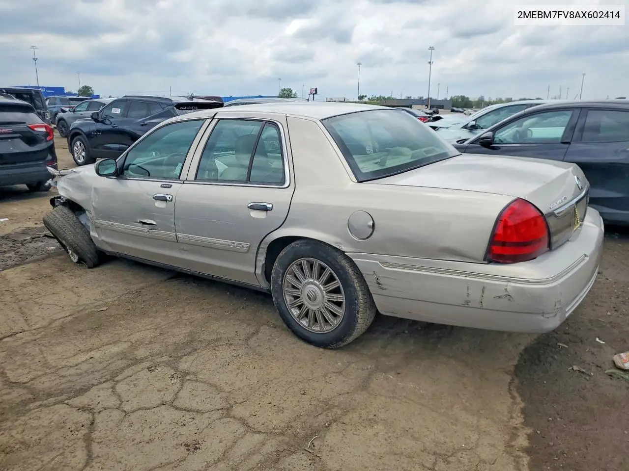 2010 Mercury Grand Marquis Ls VIN: 2MEBM7FV8AX602414 Lot: 58331376