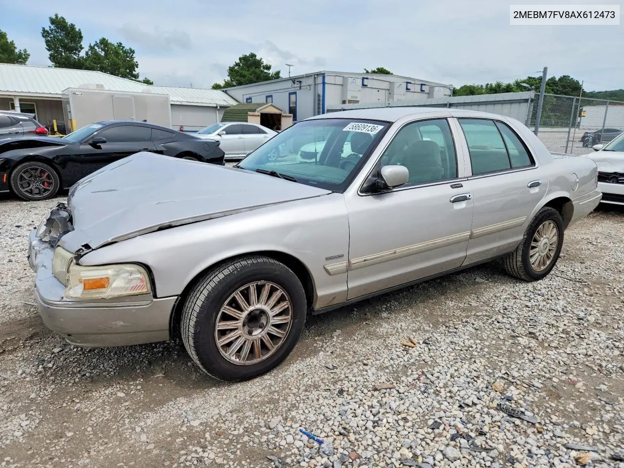 2010 Mercury Grand Marquis Ls VIN: 2MEBM7FV8AX612473 Lot: 58609136