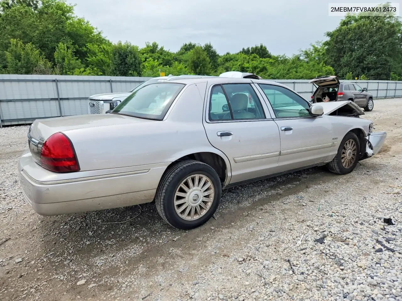 2010 Mercury Grand Marquis Ls VIN: 2MEBM7FV8AX612473 Lot: 58609136