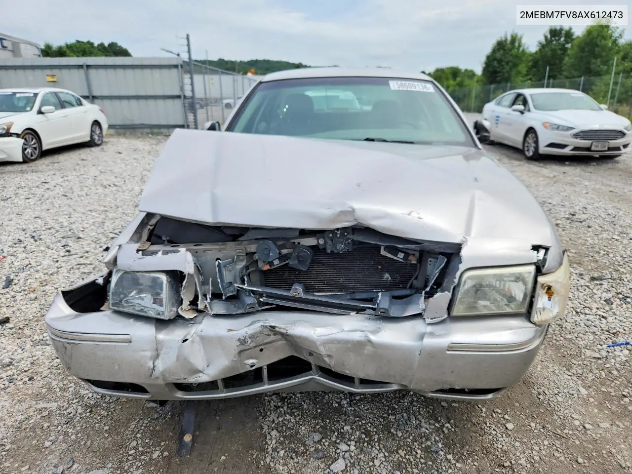 2010 Mercury Grand Marquis Ls VIN: 2MEBM7FV8AX612473 Lot: 58609136