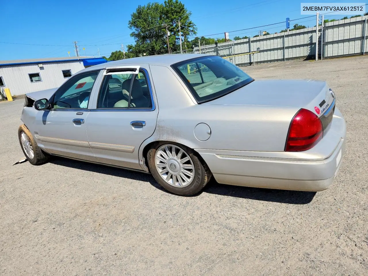 2010 Mercury Grand Marquis Ls VIN: 2MEBM7FV3AX612512 Lot: 60587306