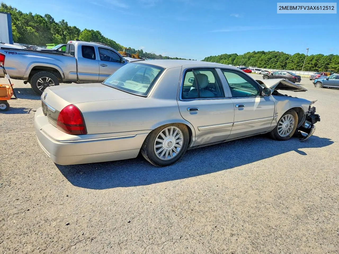 2010 Mercury Grand Marquis Ls VIN: 2MEBM7FV3AX612512 Lot: 60587306