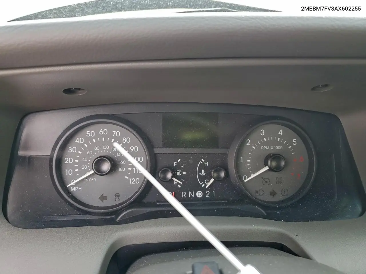 2MEBM7FV3AX602255 2010 Mercury Grand Marquis Ls