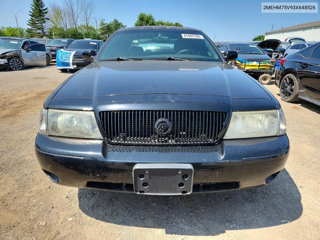 2003 Mercury Marauder VIN: 2MEHM75V93X648526 Lot: 61699186