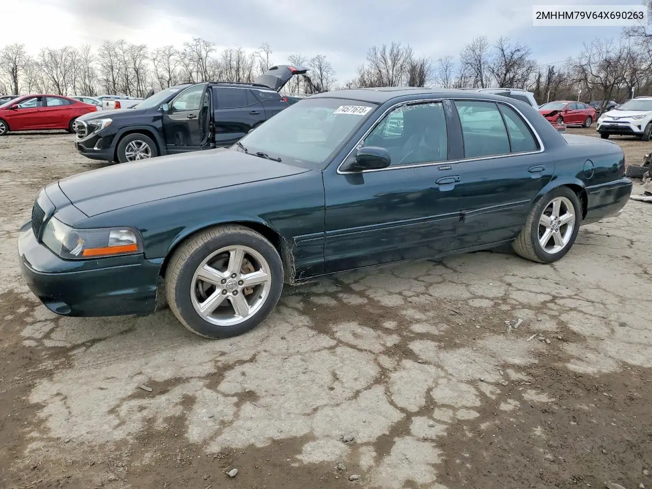 2004 Mercury Marauder VIN: 2MHHM79V64X690263 Lot: 74571615