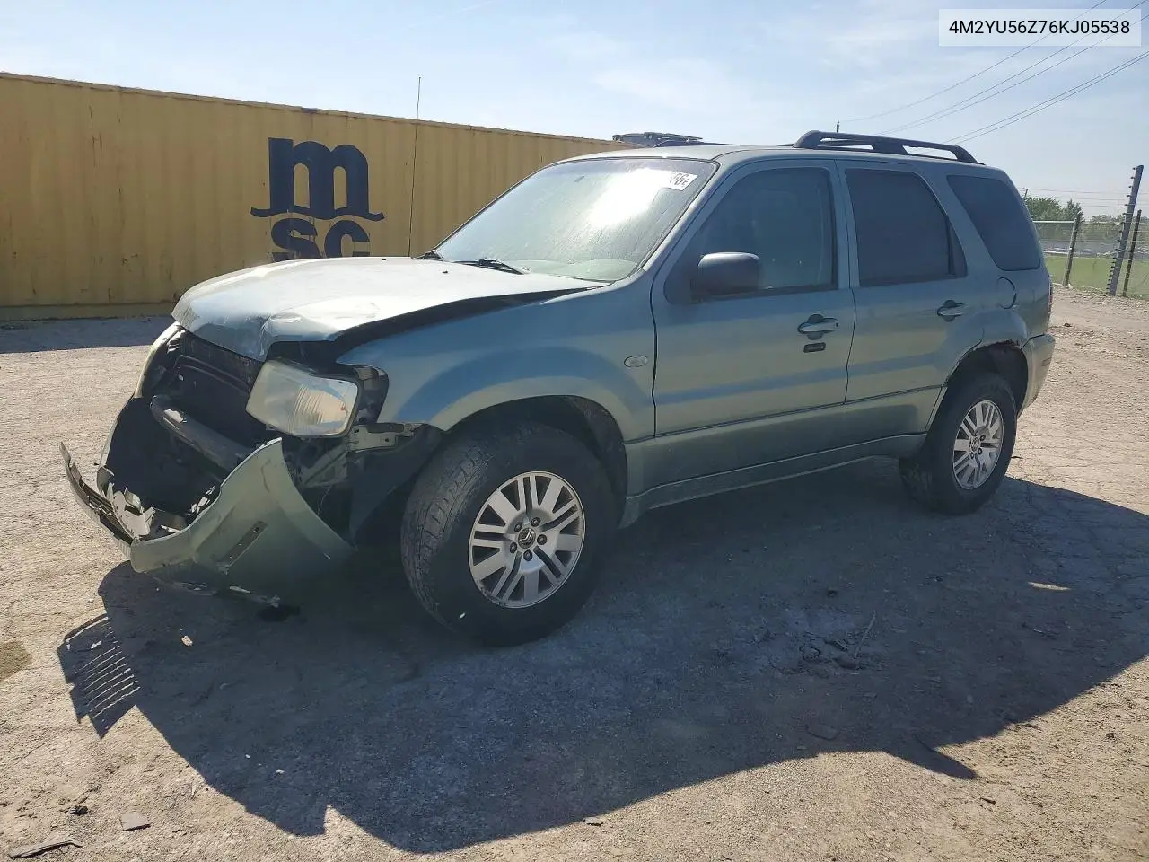 2006 Mercury Mariner VIN: 4M2YU56Z76KJ05538 Lot: 55073556