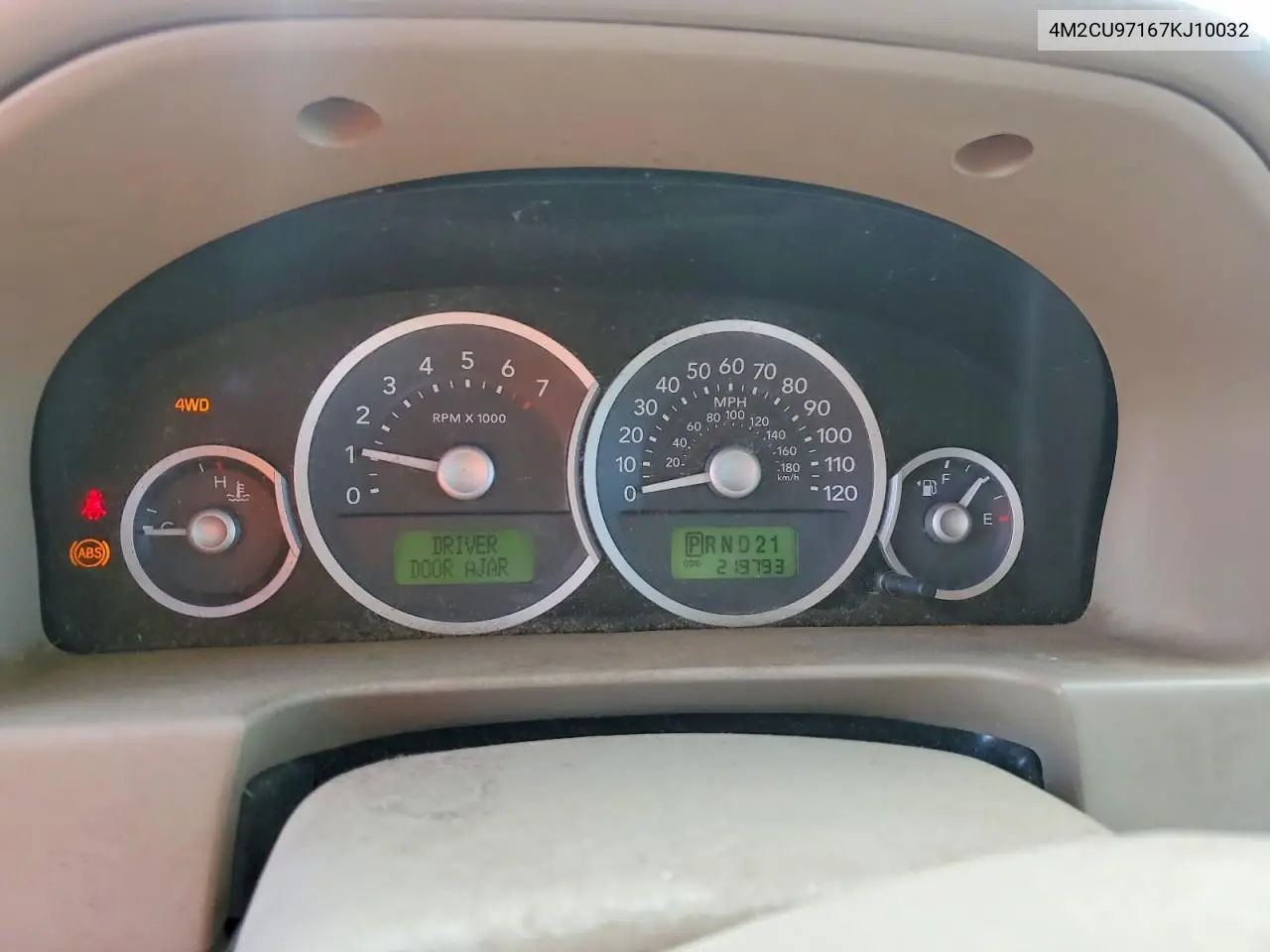 2007 Mercury Mariner Premier VIN: 4M2CU97167KJ10032 Lot: 57968126