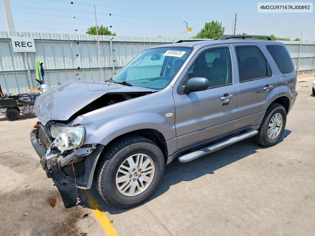 2007 Mercury Mariner Premier VIN: 4M2CU97167KJ00892 Lot: 59365626