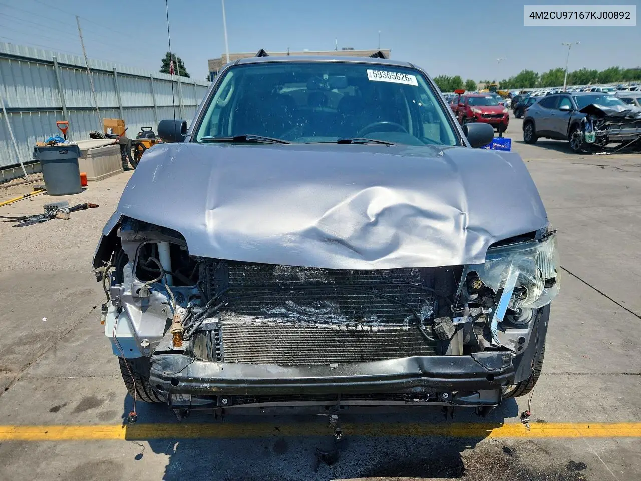2007 Mercury Mariner Premier VIN: 4M2CU97167KJ00892 Lot: 59365626