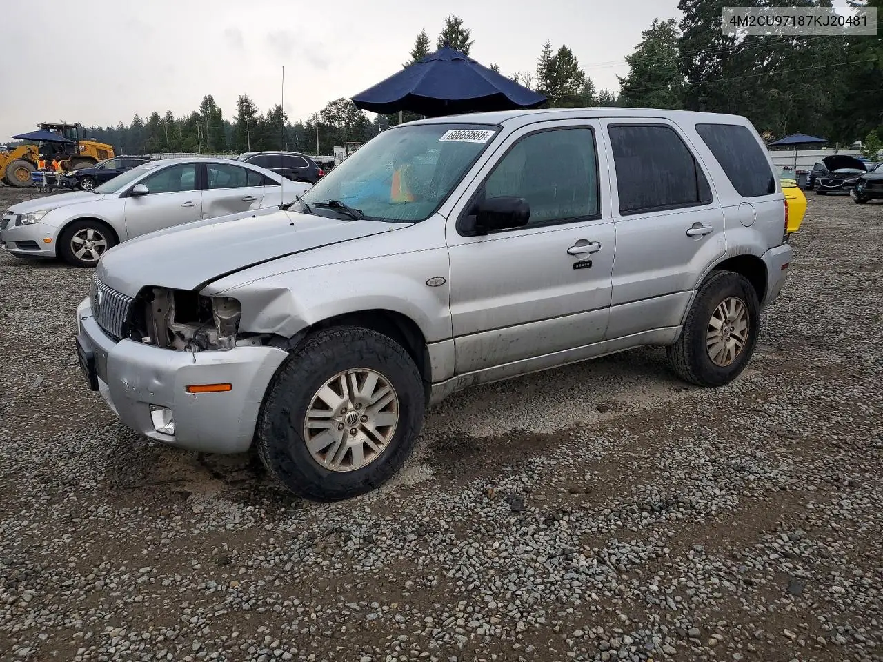 2007 Mercury Mariner Premier VIN: 4M2CU97187KJ20481 Lot: 60669886