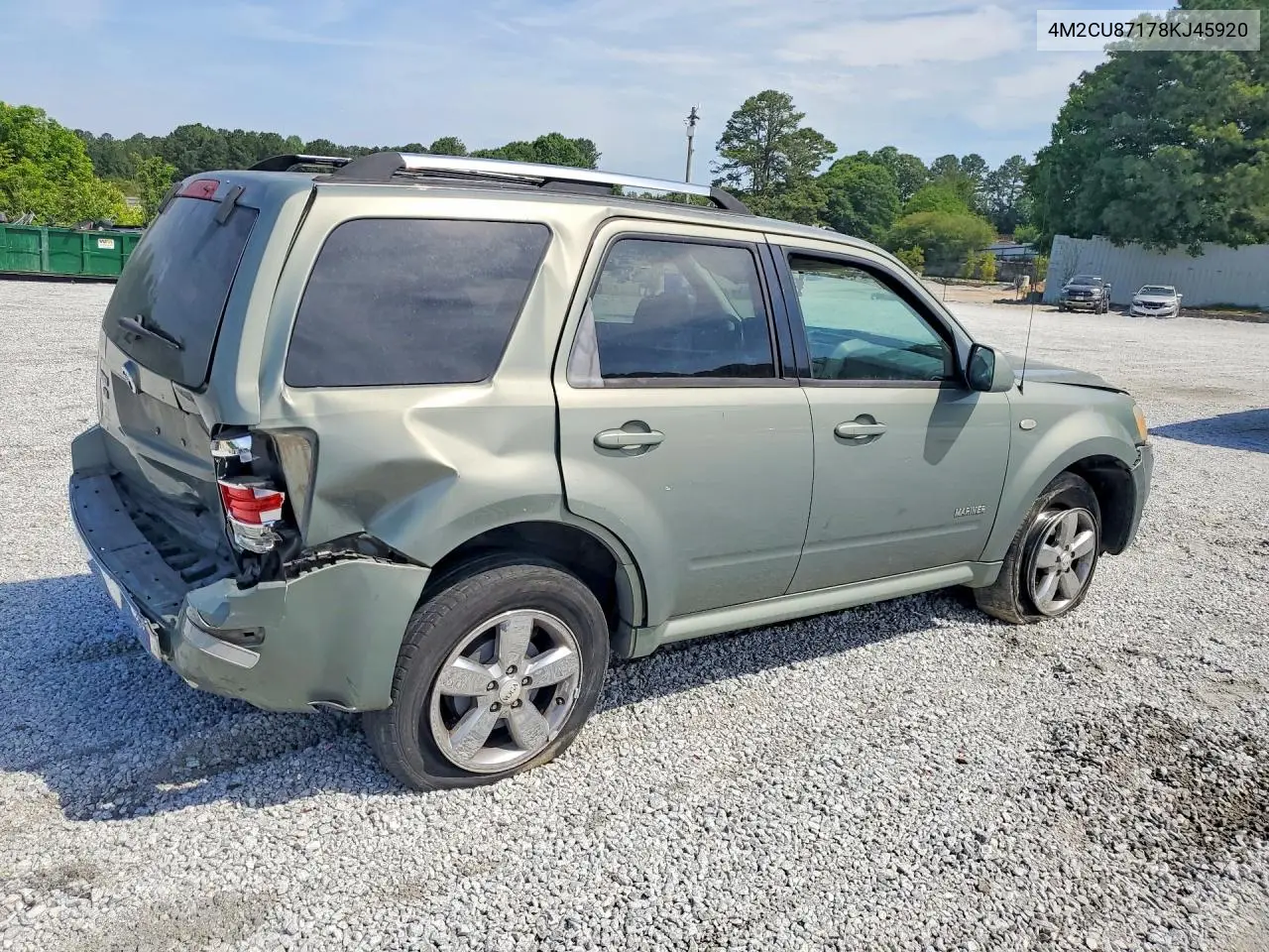 2008 Mercury Mariner Premier VIN: 4M2CU87178KJ45920 Lot: 54132306