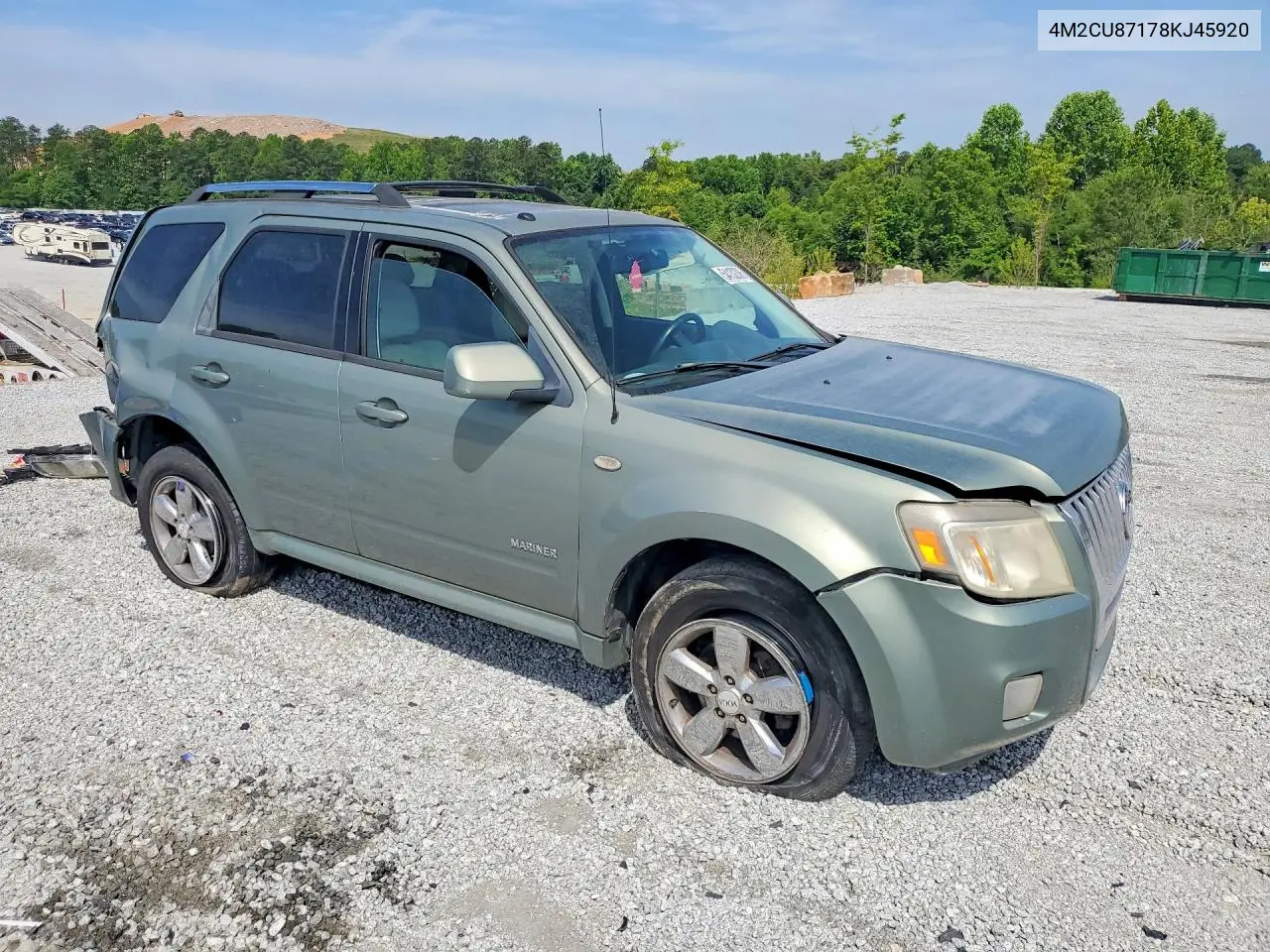 2008 Mercury Mariner Premier VIN: 4M2CU87178KJ45920 Lot: 54132306