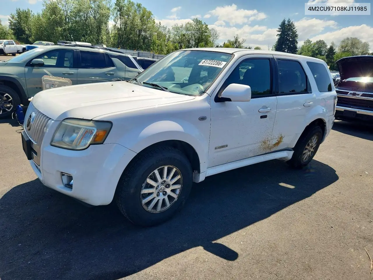 2008 Mercury Mariner Premier VIN: 4M2CU97108KJ11985 Lot: 61722286