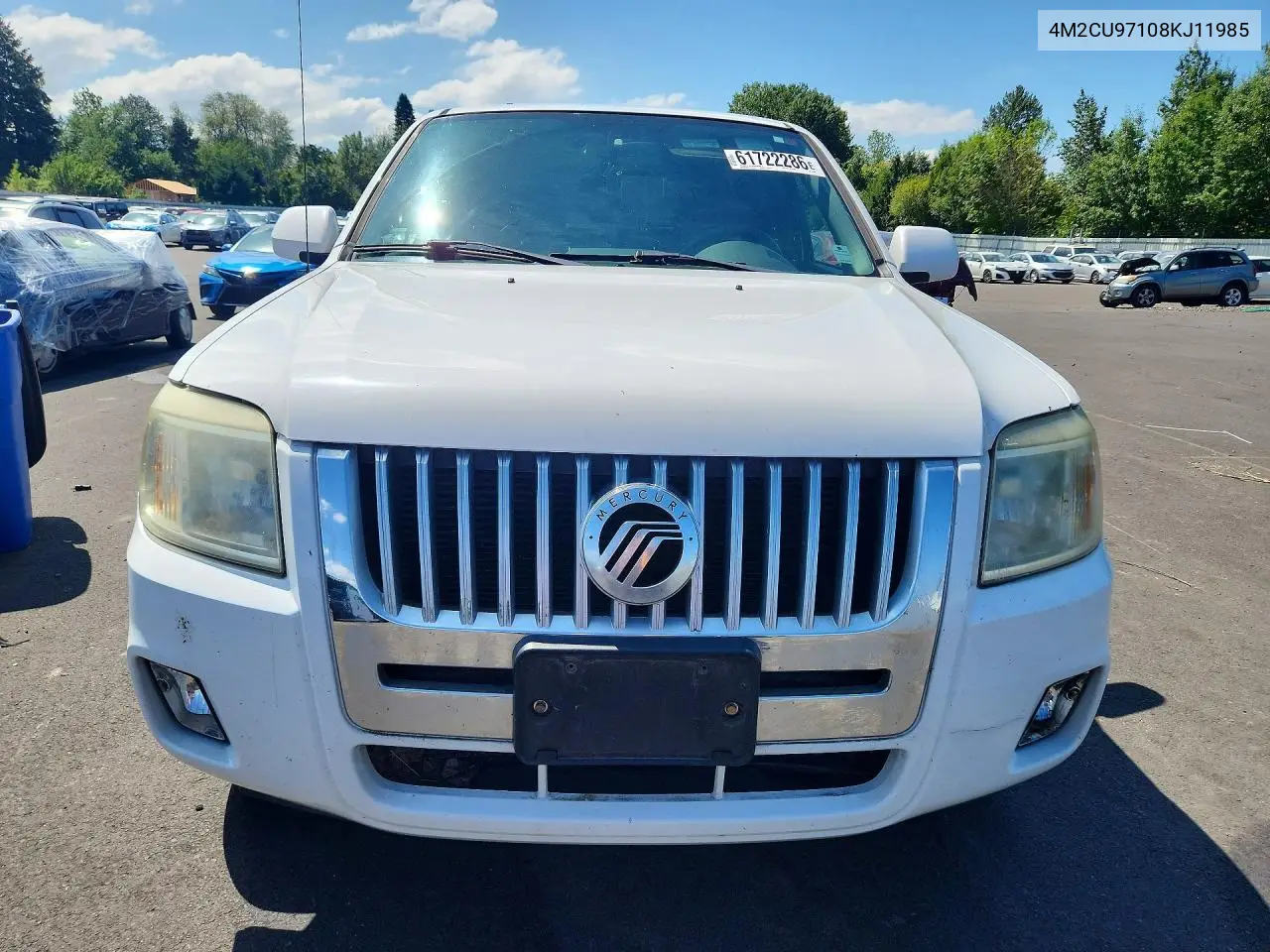 2008 Mercury Mariner Premier VIN: 4M2CU97108KJ11985 Lot: 61722286