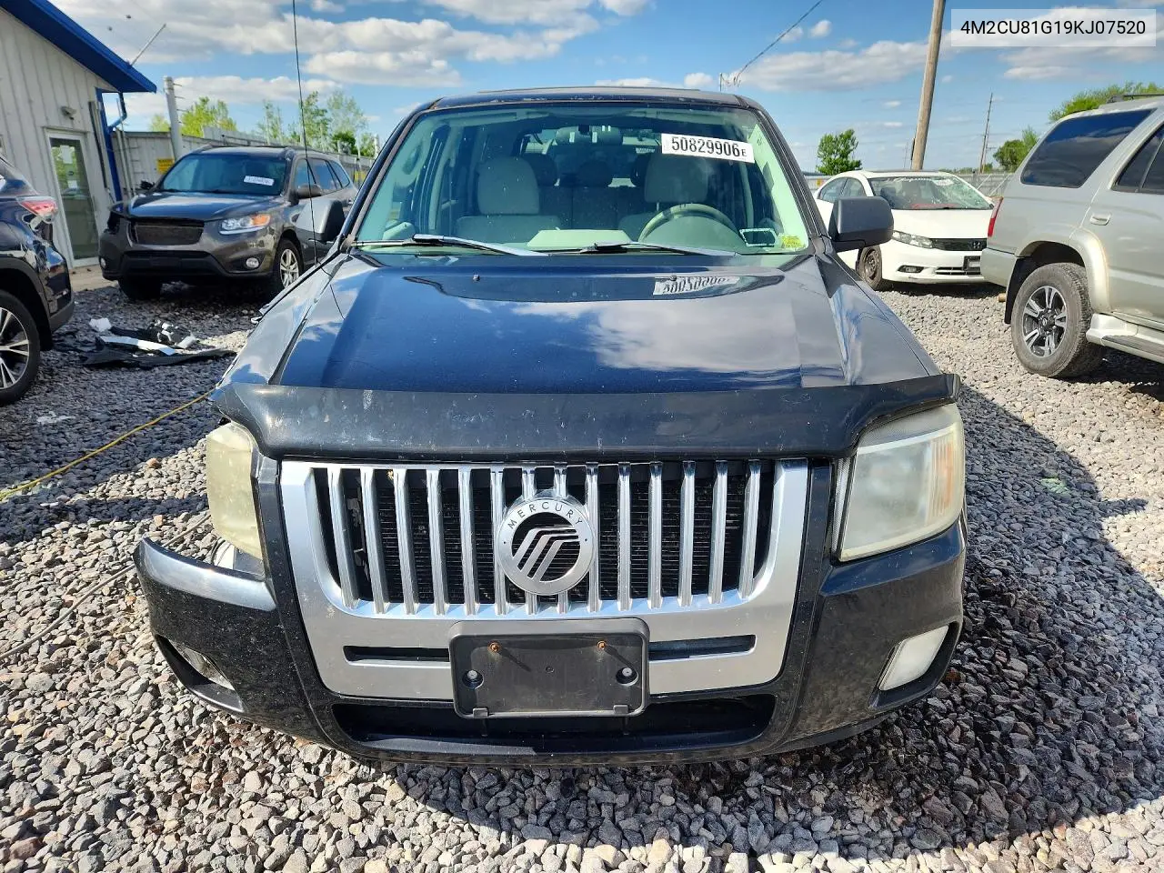 2009 Mercury Mariner VIN: 4M2CU81G19KJ07520 Lot: 50829906