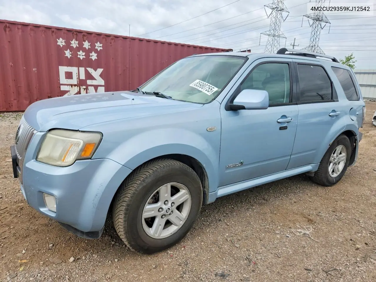 2009 Mercury Mariner Hybrid VIN: 4M2CU29359KJ12542 Lot: 85980755