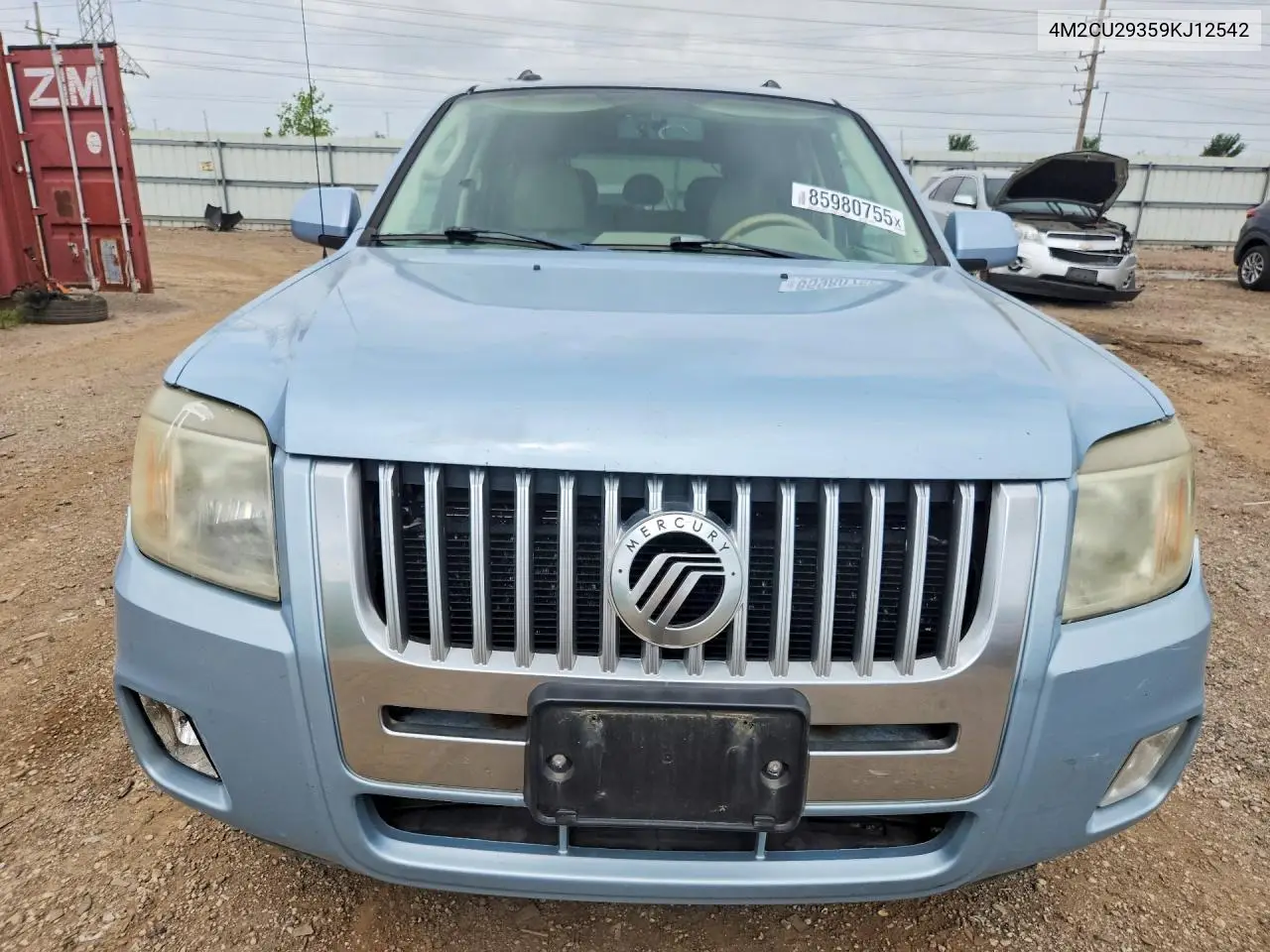 2009 Mercury Mariner Hybrid VIN: 4M2CU29359KJ12542 Lot: 85980755