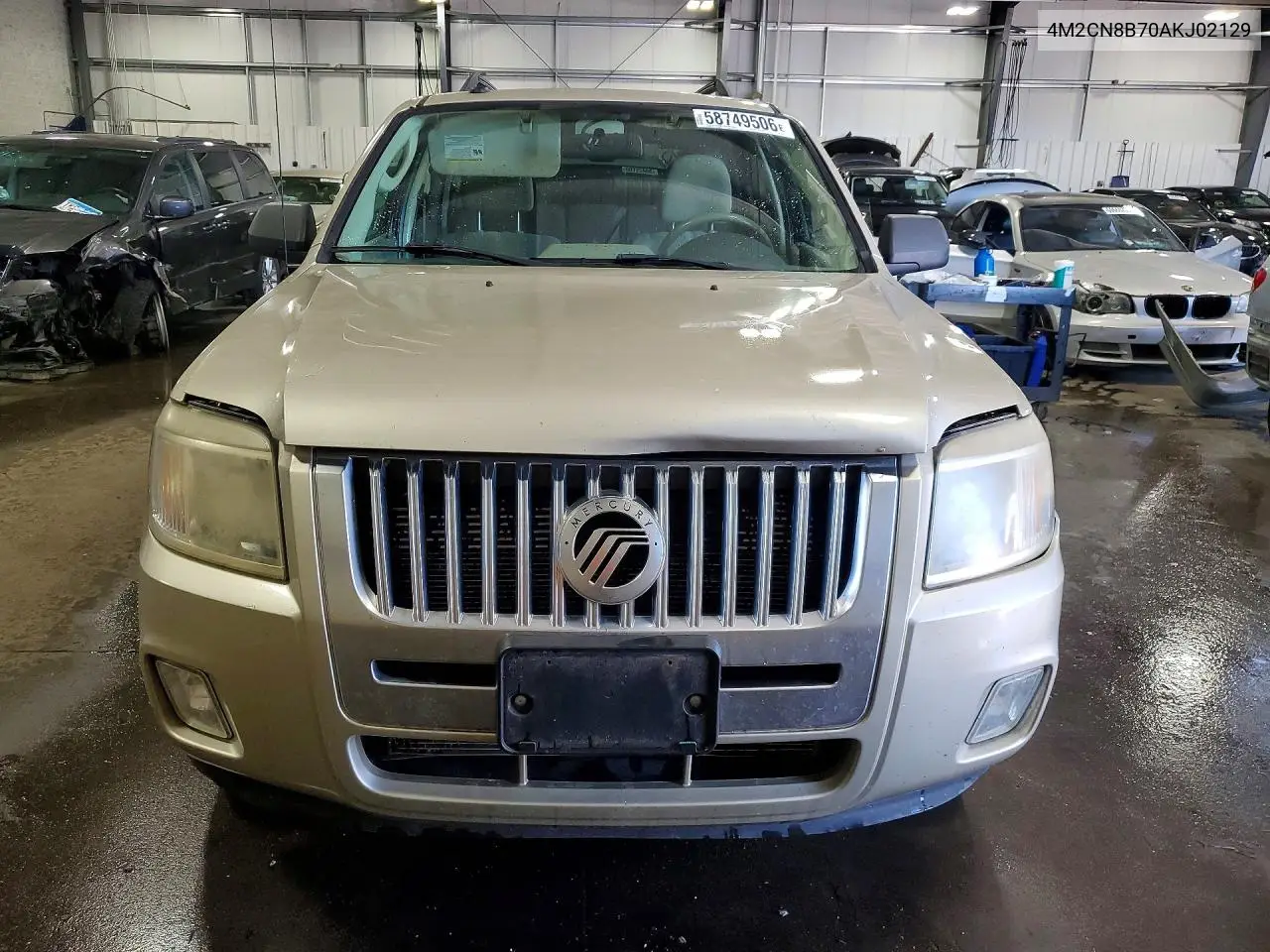2010 Mercury Mariner VIN: 4M2CN8B70AKJ02129 Lot: 58749506