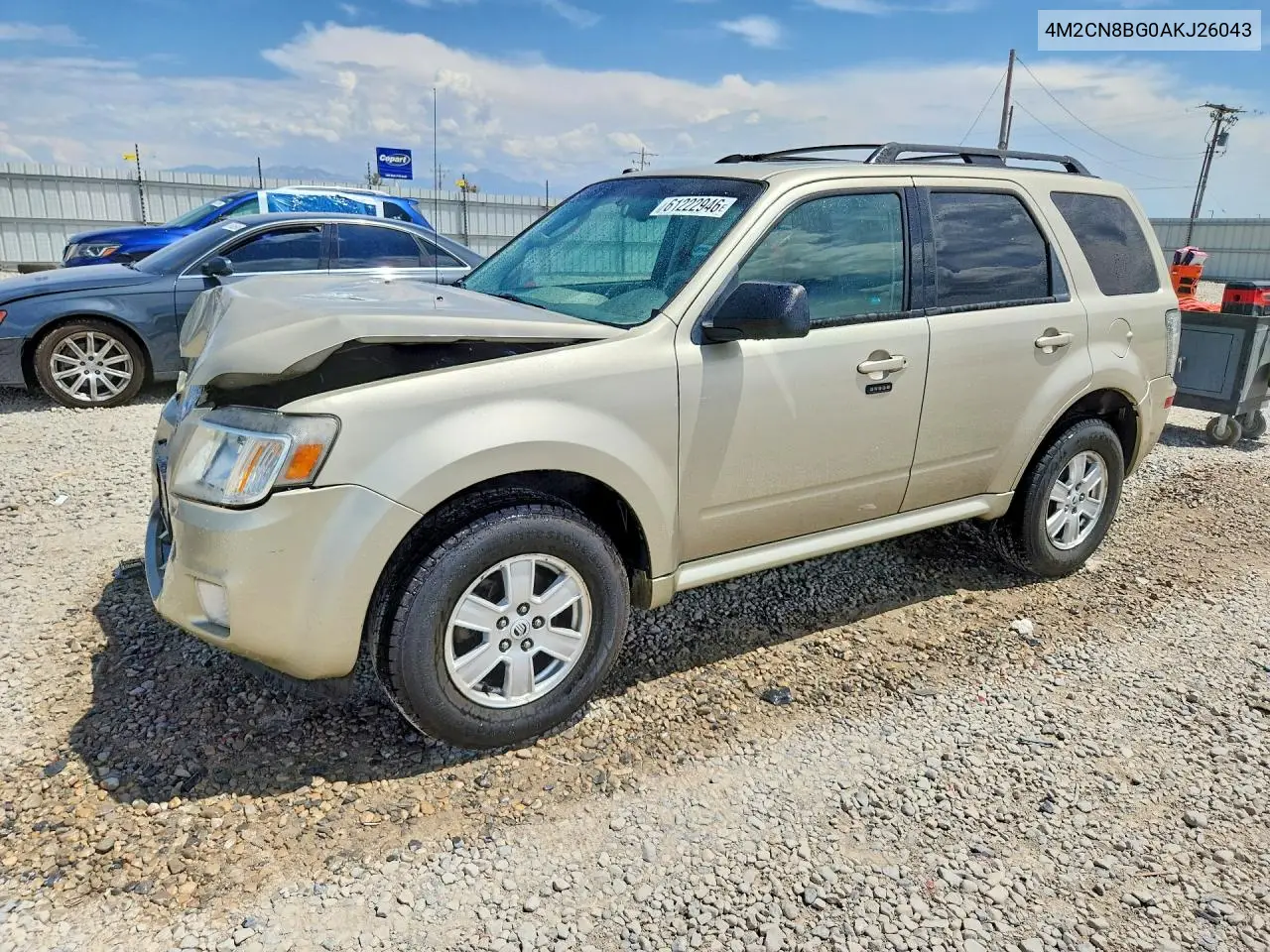 2010 Mercury Mariner VIN: 4M2CN8BG0AKJ26043 Lot: 61222946