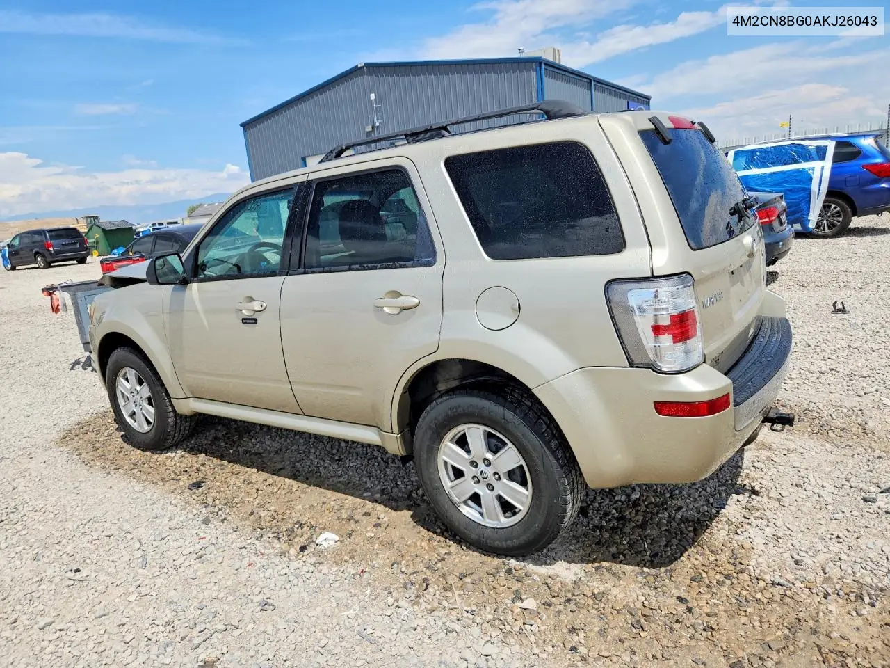 2010 Mercury Mariner VIN: 4M2CN8BG0AKJ26043 Lot: 61222946