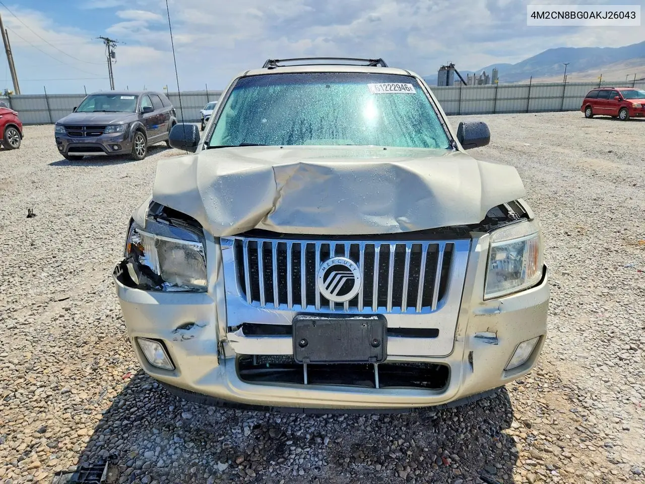2010 Mercury Mariner VIN: 4M2CN8BG0AKJ26043 Lot: 61222946