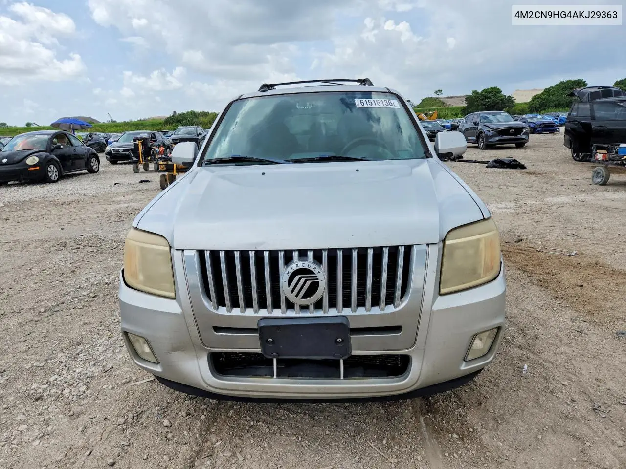 2010 Mercury Mariner Premier VIN: 4M2CN9HG4AKJ29363 Lot: 61516136