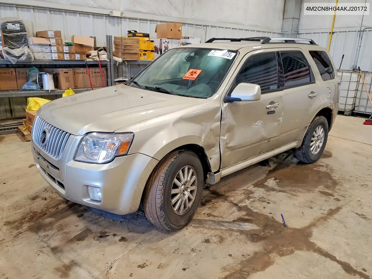 2010 Mercury Mariner Premier VIN: 4M2CN8HG4AKJ20172 Lot: 78115075