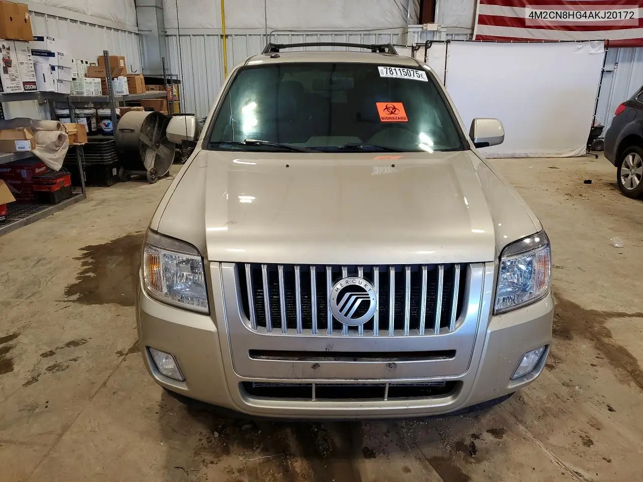 2010 Mercury Mariner Premier VIN: 4M2CN8HG4AKJ20172 Lot: 78115075