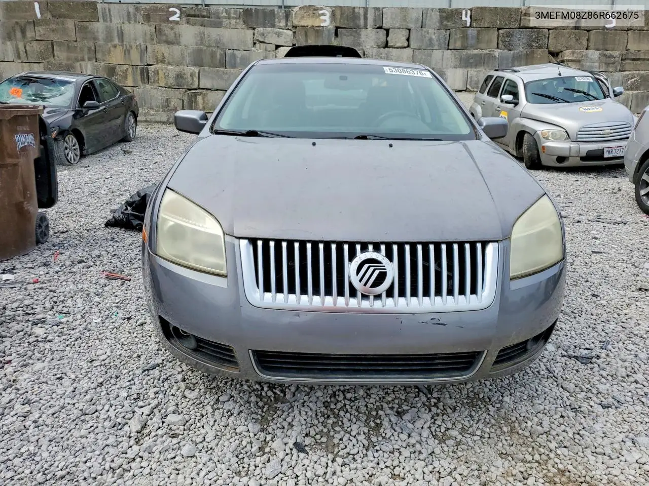 2006 Mercury Milan Premier VIN: 3MEFM08Z86R662675 Lot: 53086376