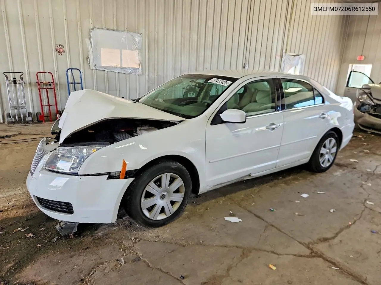 2006 Mercury Milan VIN: 3MEFM07Z06R612550 Lot: 57412426