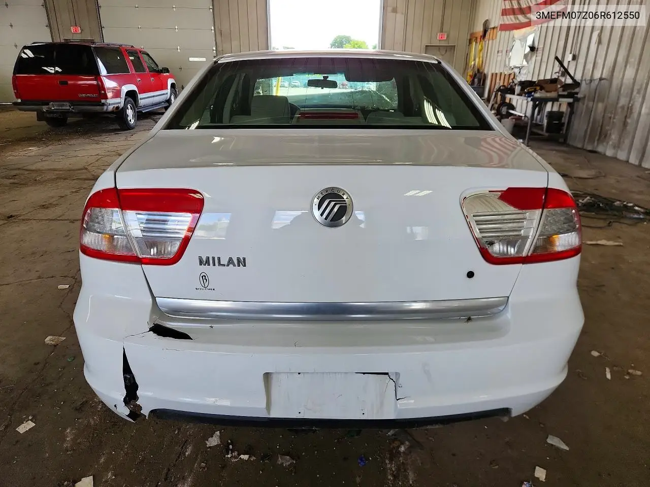 2006 Mercury Milan VIN: 3MEFM07Z06R612550 Lot: 57412426