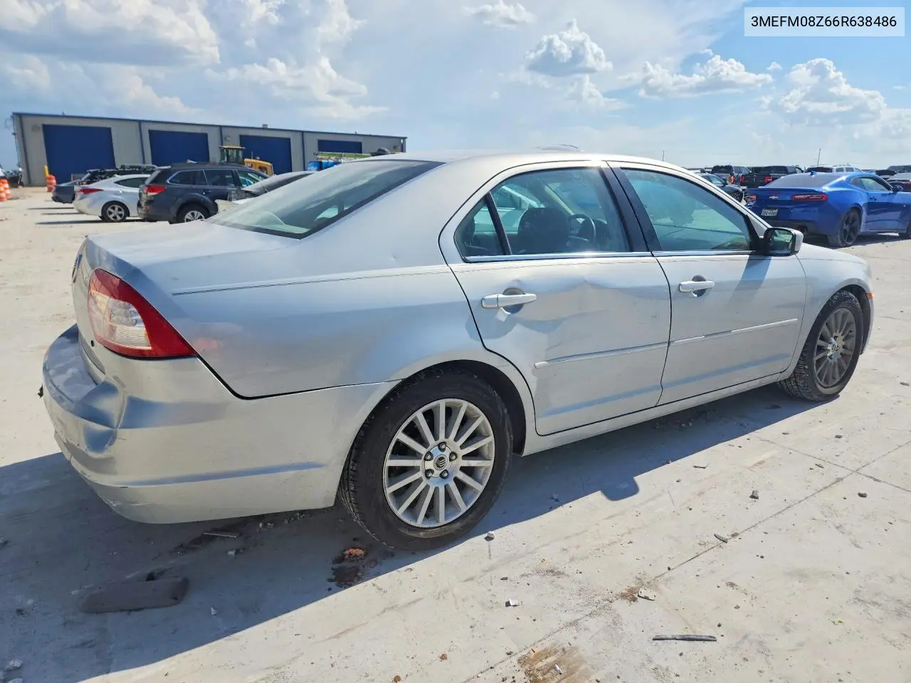 2006 Mercury Milan Premier VIN: 3MEFM08Z66R638486 Lot: 59595536