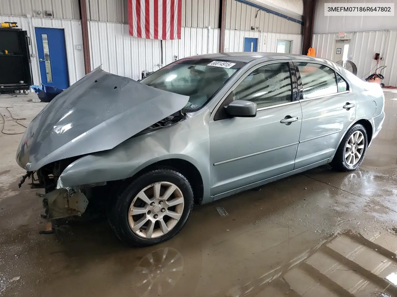 2006 Mercury Milan VIN: 3MEFM07186R647802 Lot: 66814915