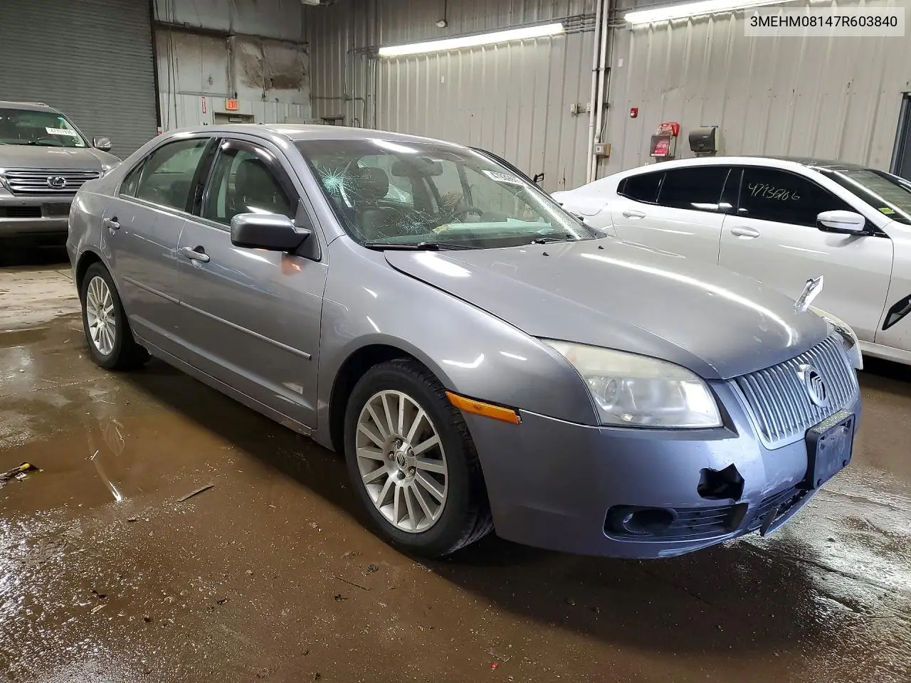 2007 Mercury Milan Premier VIN: 3MEHM08147R603840 Lot: 47939976