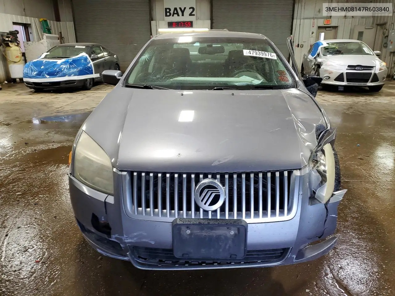 2007 Mercury Milan Premier VIN: 3MEHM08147R603840 Lot: 47939976