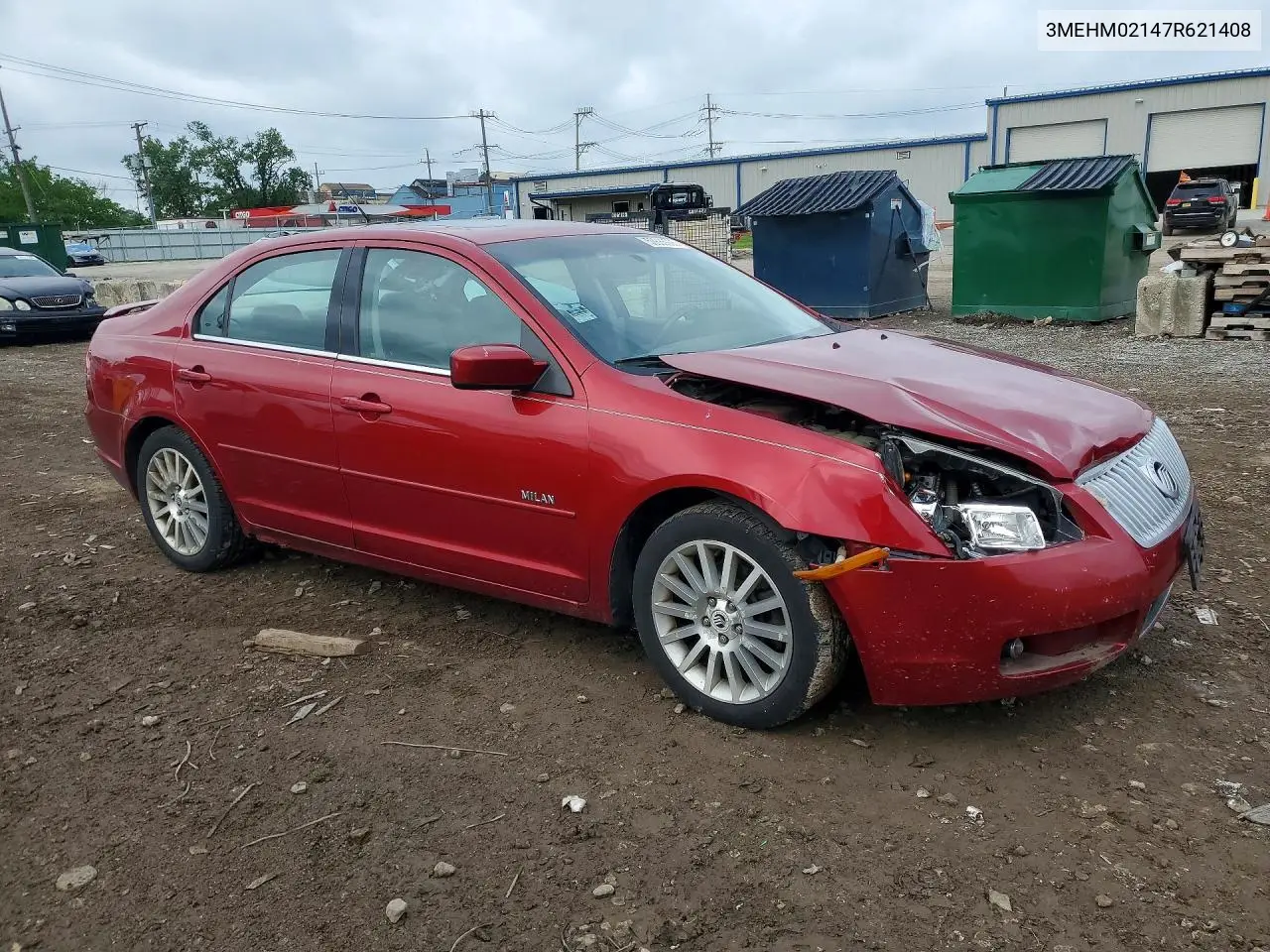 2007 Mercury Milan Premier VIN: 3MEHM02147R621408 Lot: 53885996