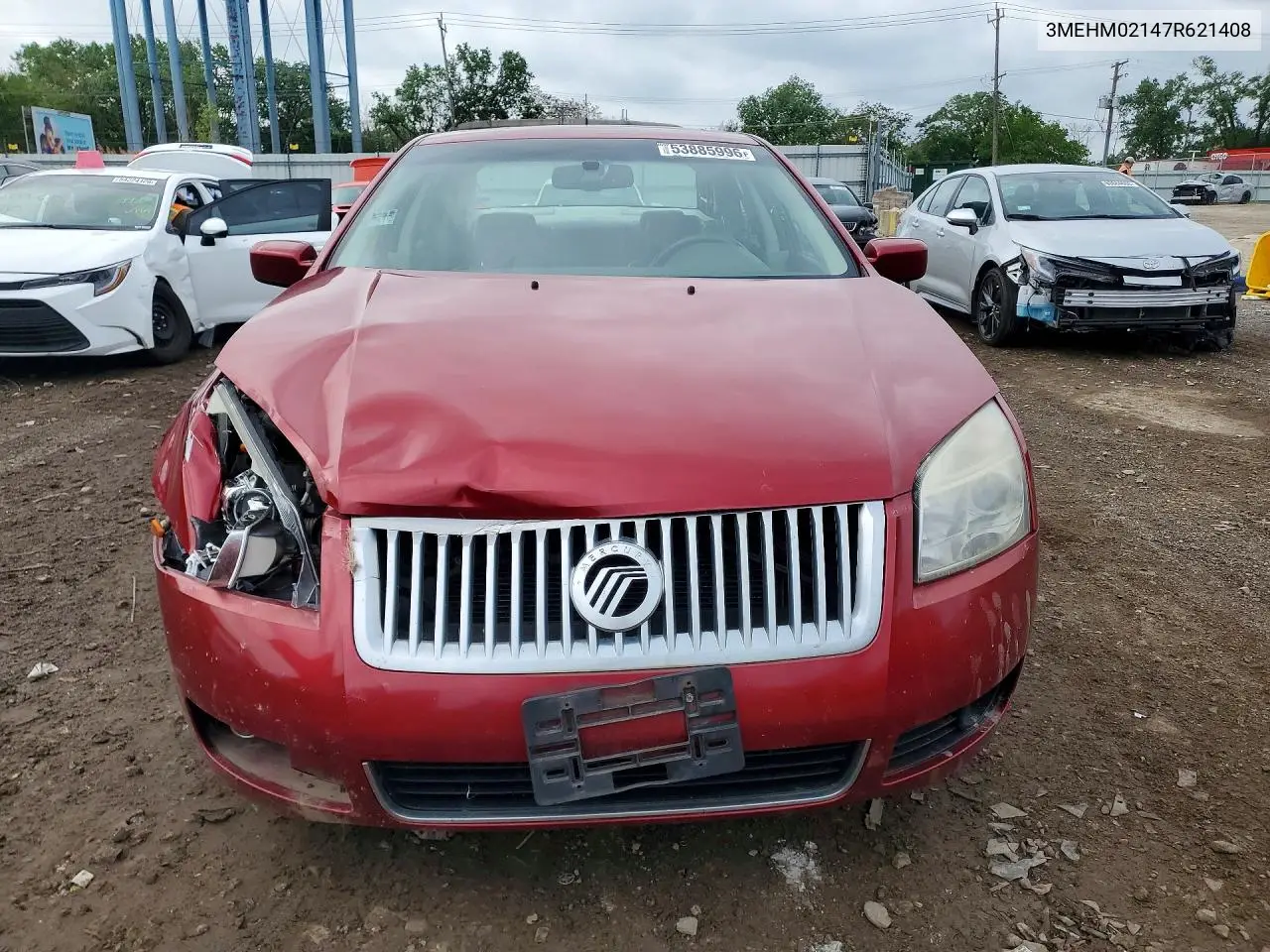2007 Mercury Milan Premier VIN: 3MEHM02147R621408 Lot: 53885996