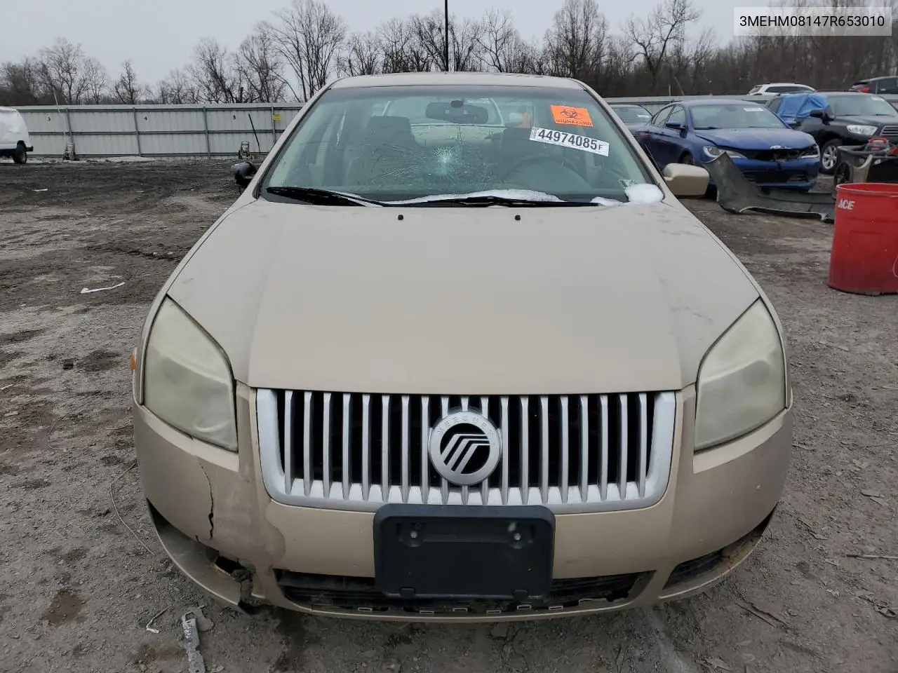 2007 Mercury Milan Premier VIN: 3MEHM08147R653010 Lot: 76548035