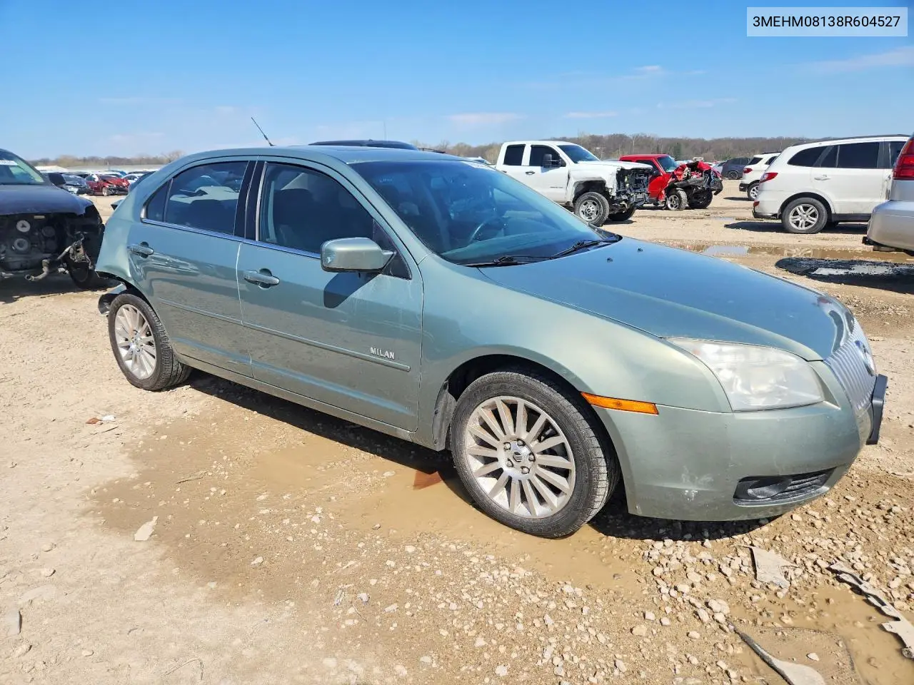 2008 Mercury Milan Premier VIN: 3MEHM08138R604527 Lot: 48940476
