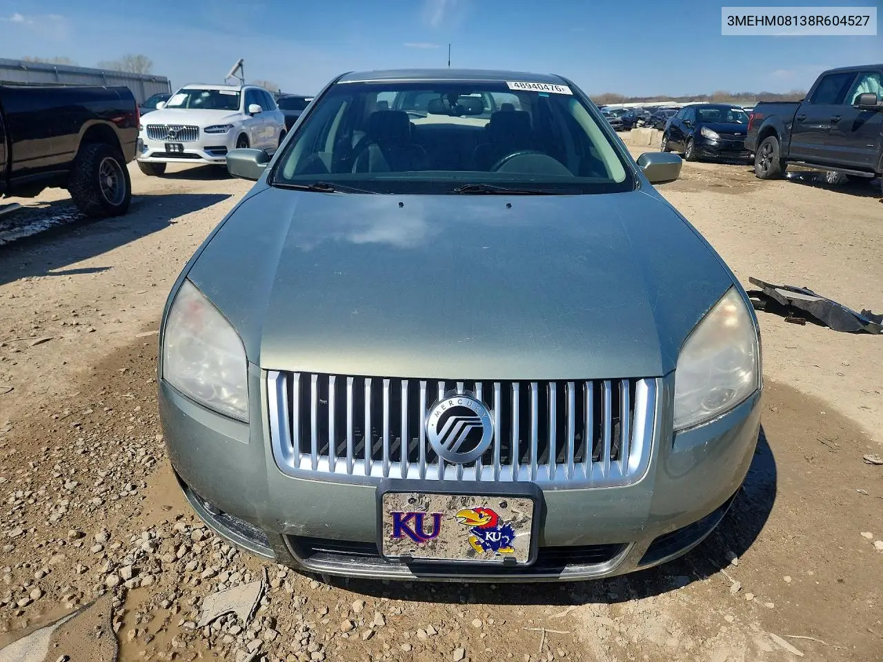 2008 Mercury Milan Premier VIN: 3MEHM08138R604527 Lot: 48940476