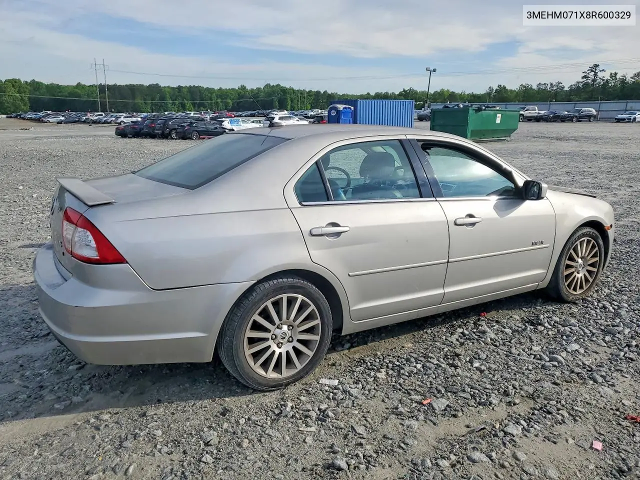 2008 Mercury Milan VIN: 3MEHM071X8R600329 Lot: 49627606
