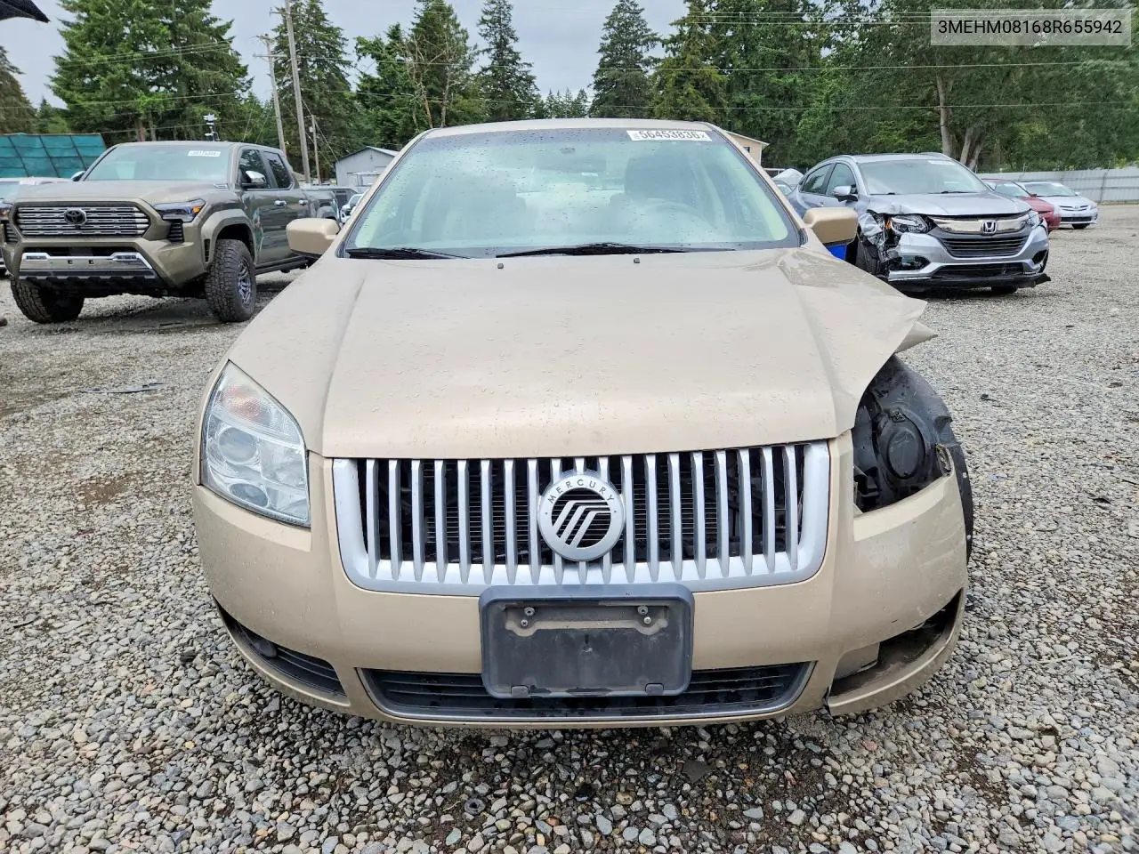 2008 Mercury Milan Premier VIN: 3MEHM08168R655942 Lot: 56453836