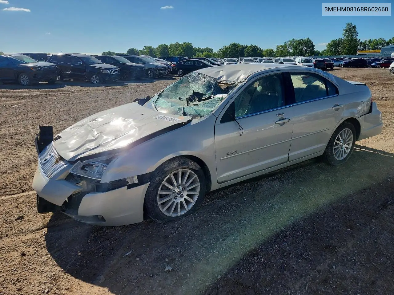 2008 Mercury Milan Premier VIN: 3MEHM08168R602660 Lot: 58051196