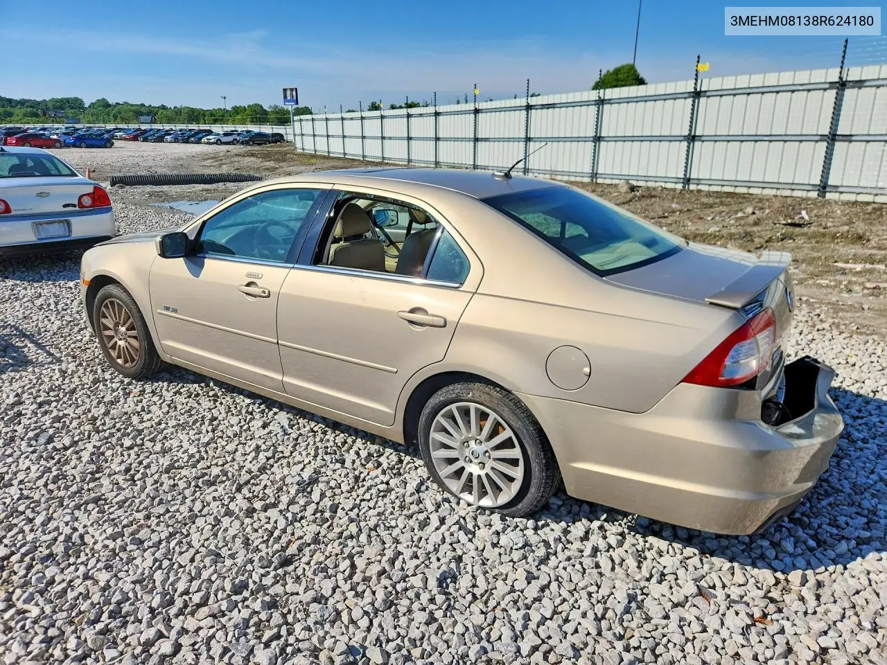 2008 Mercury Milan Premier VIN: 3MEHM08138R624180 Lot: 60149006