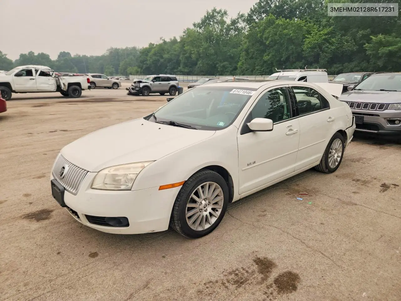 2008 Mercury Milan Premier VIN: 3MEHM02128R617231 Lot: 61471046